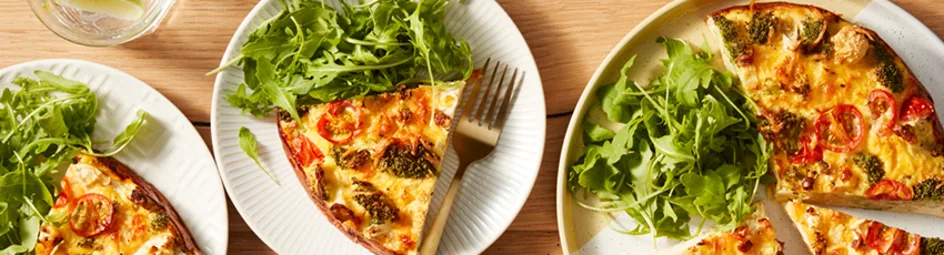 Bloemkool broccoli frittata