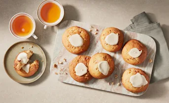 Hazelnoot cookies met witte chocopasta
