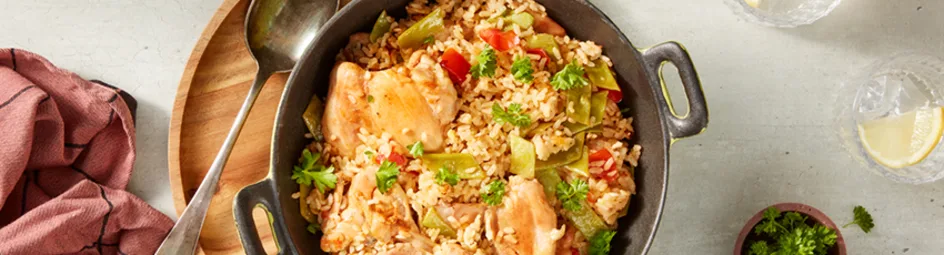 Paella met kip