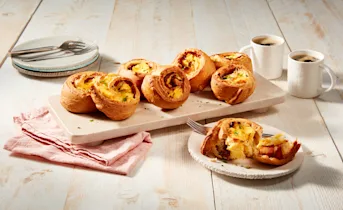 Ontbijt rolls met ei
