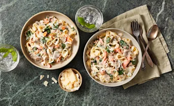 Romige tagliatelle met gerookte zalm