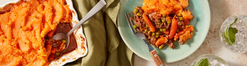 Sheperds pie met zoete aardappel