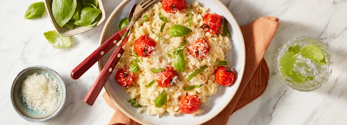 Risotto met geroosterde cherrytomaten