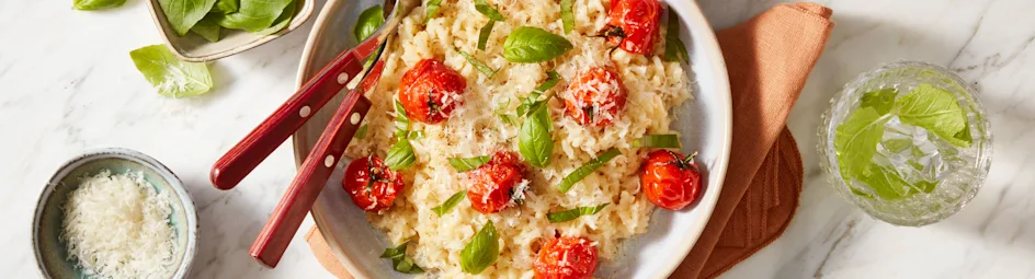 Risotto met geroosterde cherrytomaten