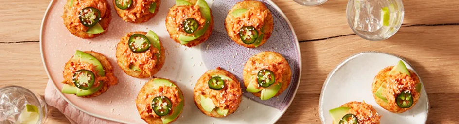 Rösti hapjes met zalm