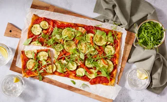 Flammkuchen met paprikaspread