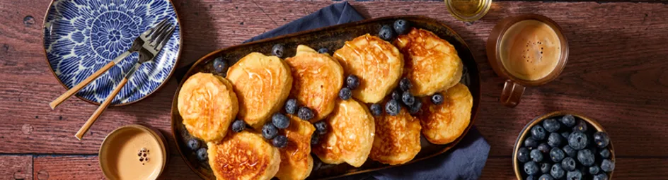 Vegan pannenkoeken met plantaardige vanille kwark
