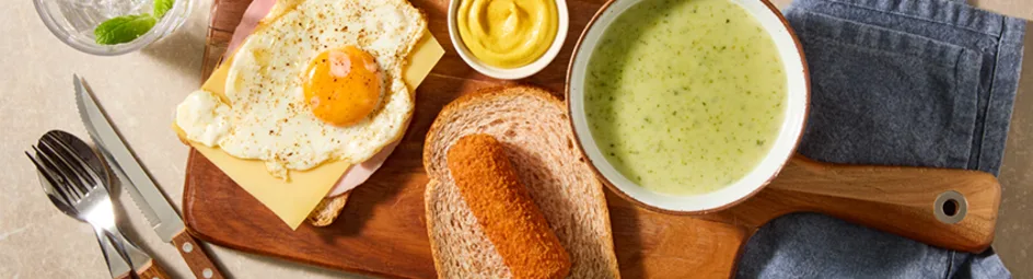 12-uurtje met broccoli courgette soep