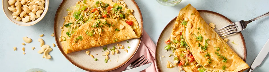 Vegetarische groente omelet