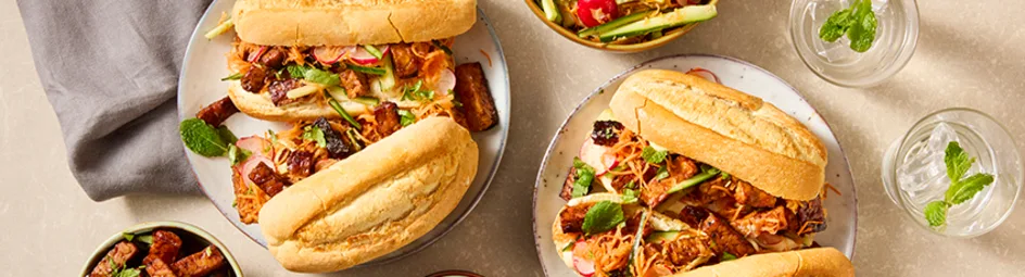 Vegan broodjes a la Bahn Mi