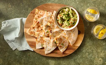 Quesadilla met mosselen