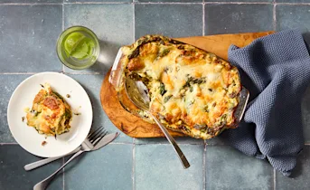 Lasagne met kip en spinazie