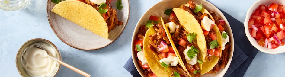 Pulled paddenstoelen taco’s