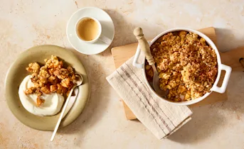 Gezonde appel crumble