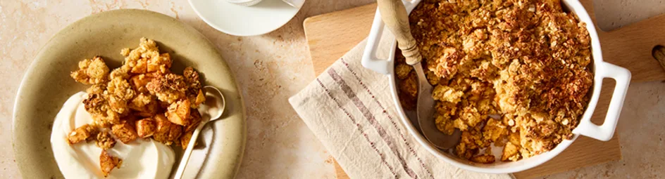 Gezonde appel crumble