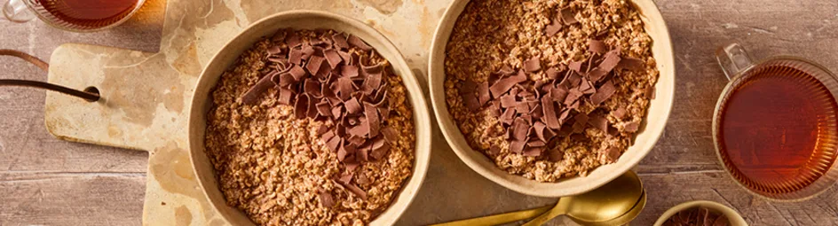 Overnight oats met vlokken