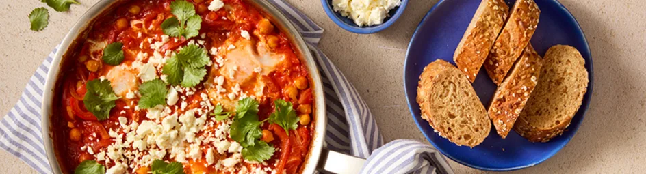 Eiwitrijke shakshuka