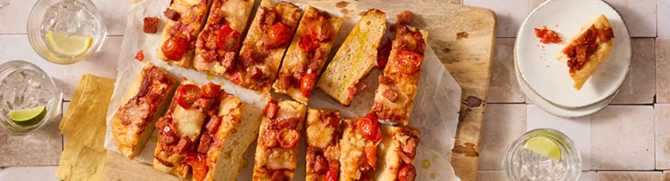 Focaccia salami