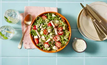 Parelcouscous salade met gerookte kipfilet