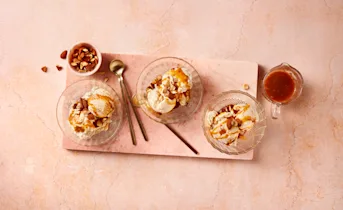 Sundae met amandelen