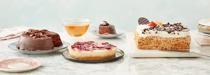 Gebak en taart-assortiment van PLUS