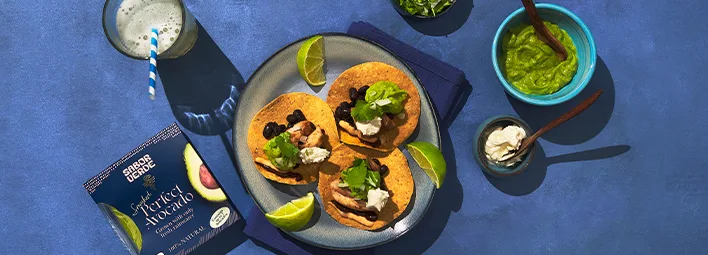 Tostadas, Wraps of Tortillas met Smashed Perfect Avocado.