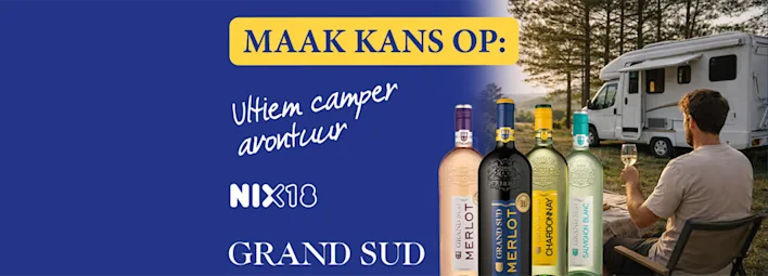 Grand Sud wijn met "Maak kans op: Ultiem camper avontuur"