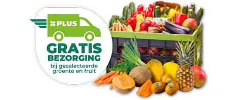 Gratis bezorging bij aankoop van diverse soorten groente en fruit. Geldig van 15 t/m 21 juli