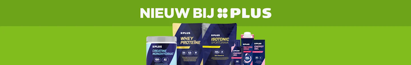 Nieuwe sportvoeding producten van PLUS.