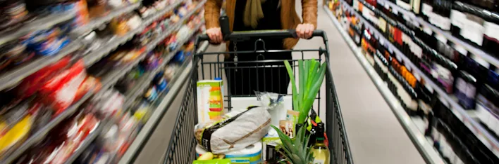 Boodschappenkar winkel