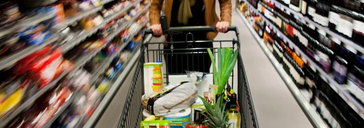Boodschappenkar winkel