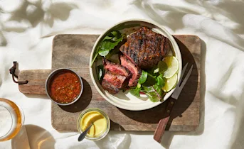 Geroosterde Spicy Bavette in Jamaican Jerk marinade