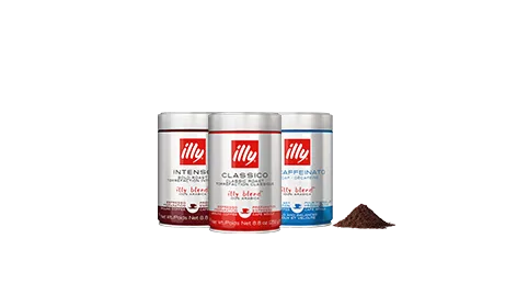 Illy gemalen koffie