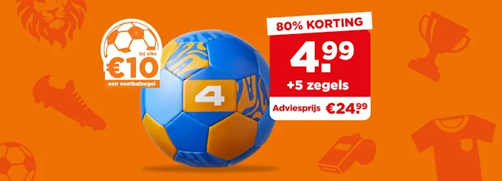 Voetbal van WK-spaaractie