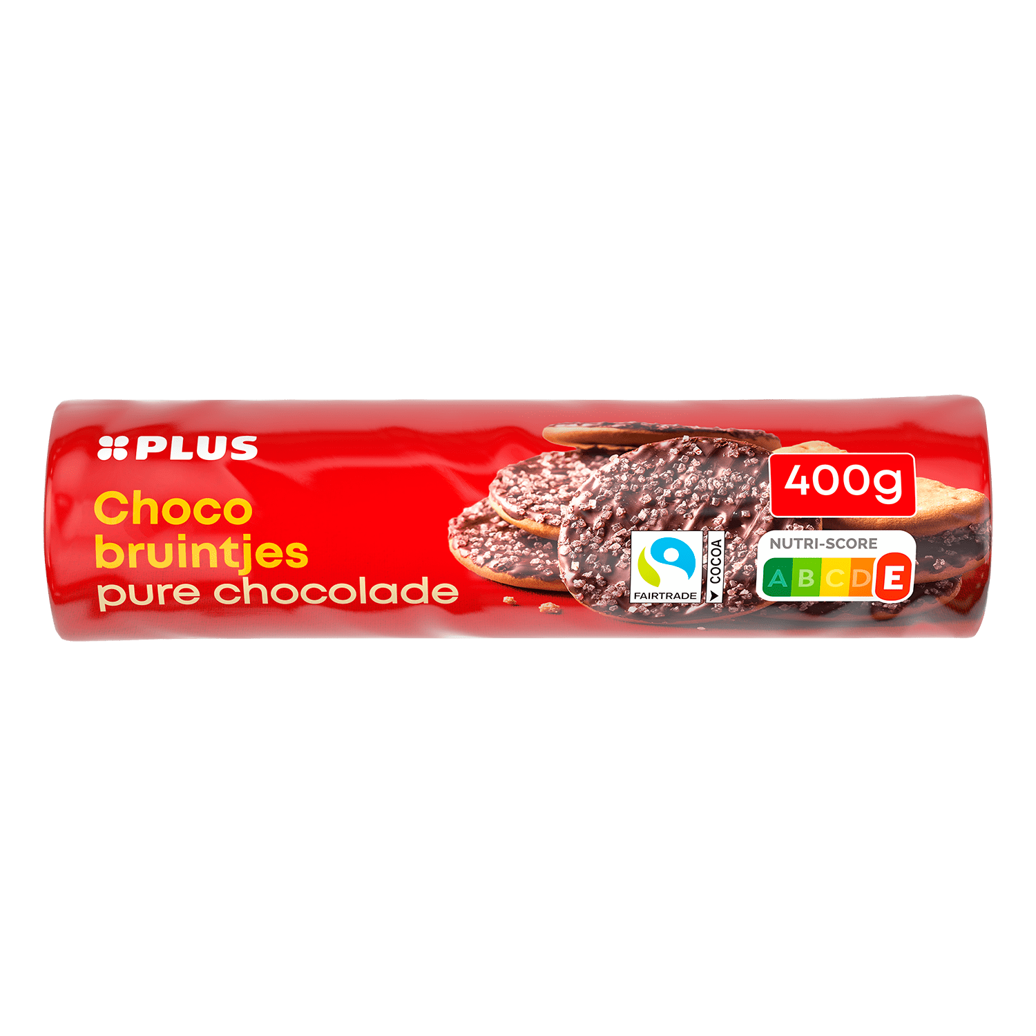 PLUS Chocobruintjes Puur Fairtrade Per Wikkel 400 G