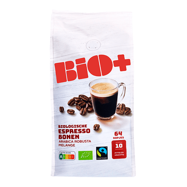 BIO Espressobonen Fairtrade Per Stazak 450 G PLUS