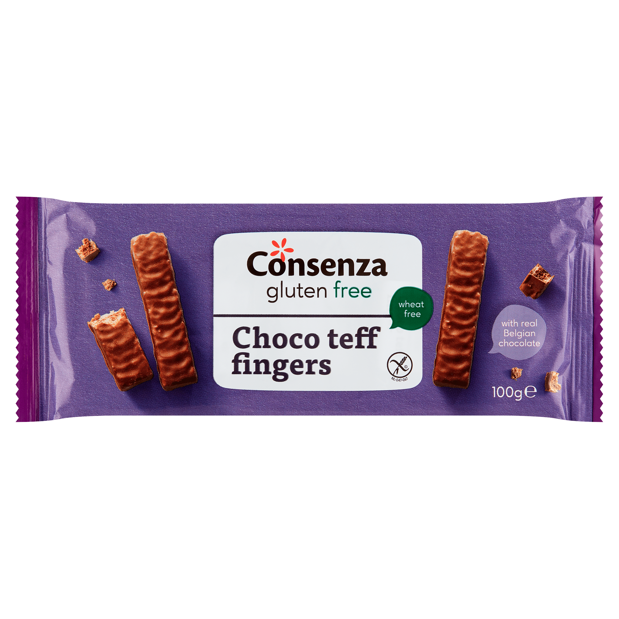 Consenza Choco Teff Fingers Per Zak 100 G