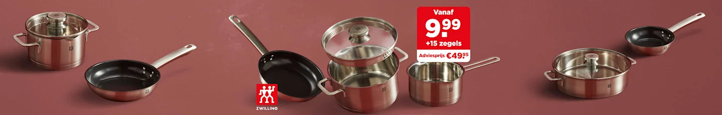 ZWILLING pannen met actiemechanisme Vanaf 9.99.