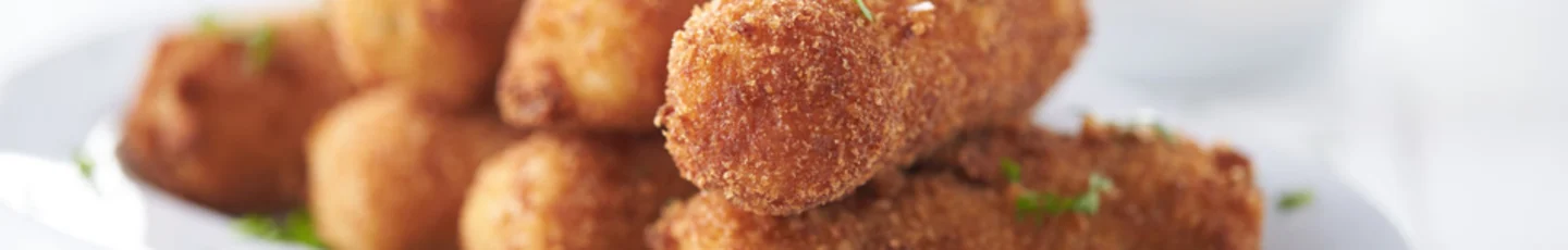 Aardappelkroketjes met tijm en knoflook