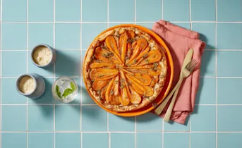 Hartige wortel tarte tatin met tijm