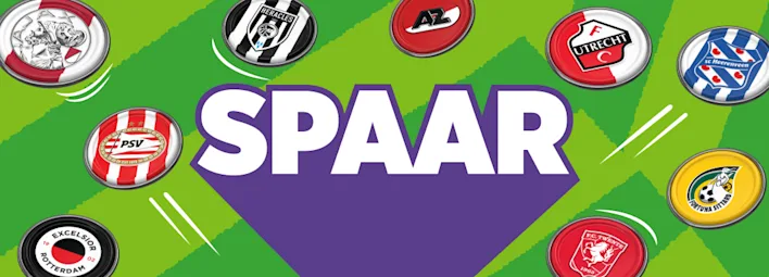 PLUS Cluppies met de tekst "Spaar".