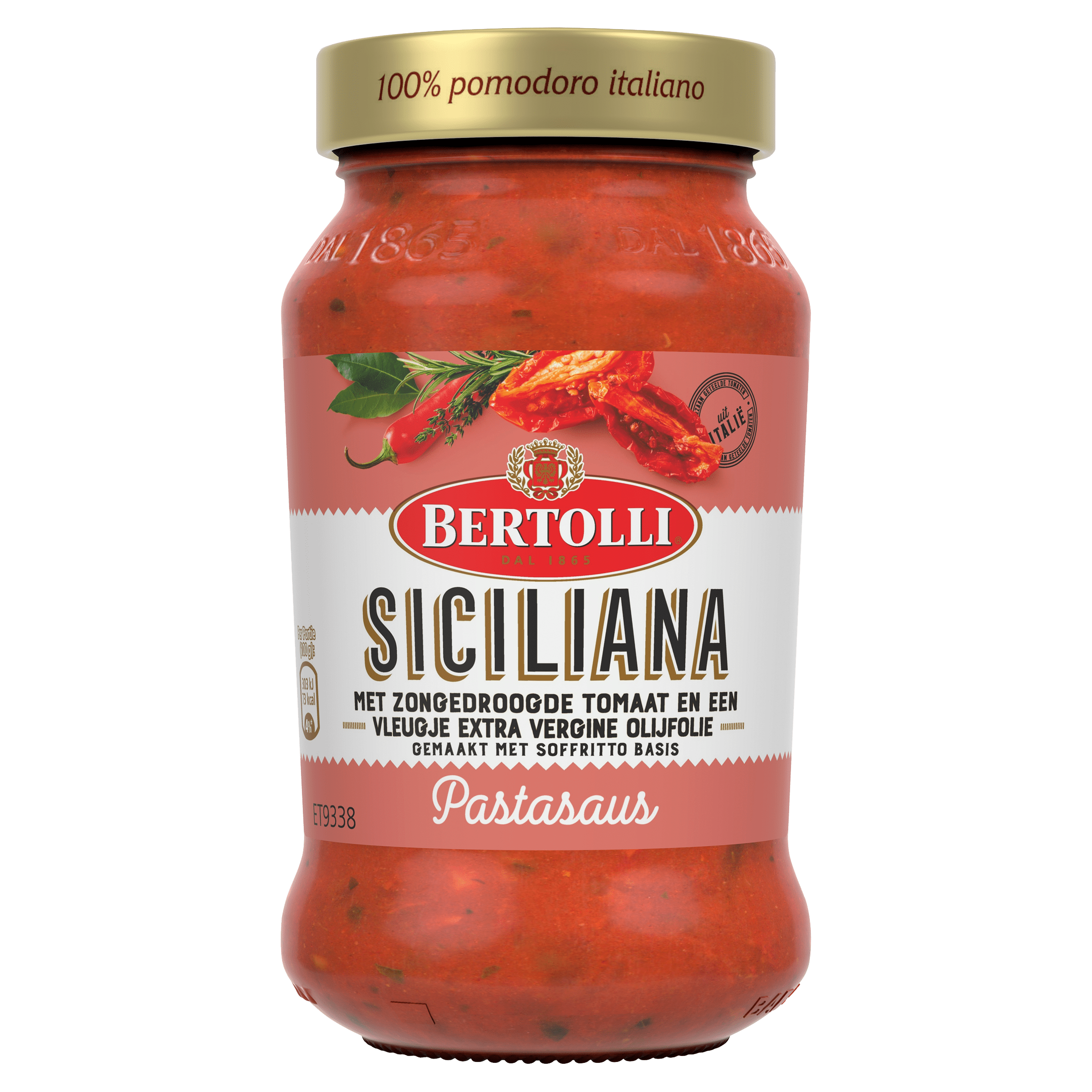 Bertolli Pastasaus Zongedroogde Tomaat Per Pot 400 G