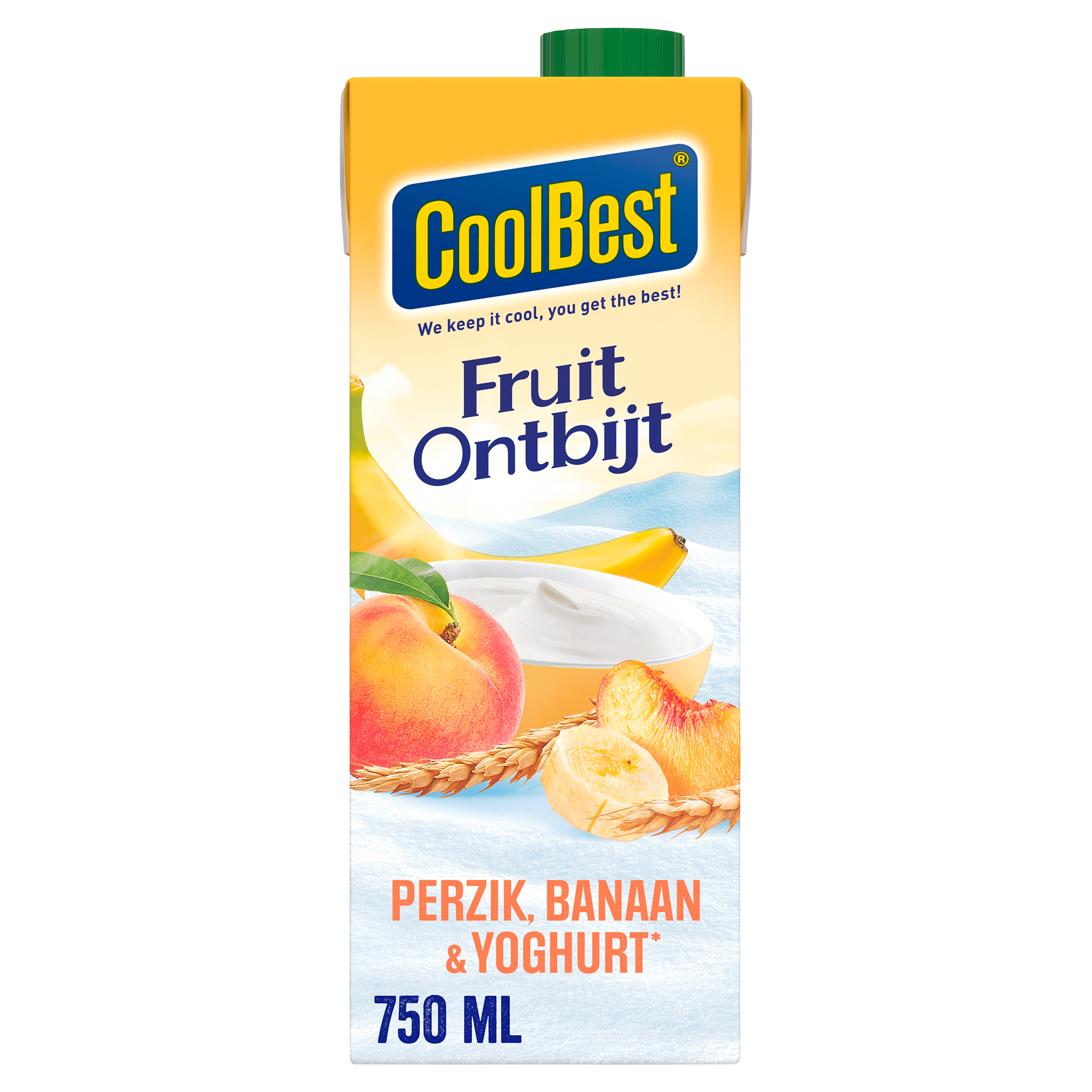 Coolbest Fruitontbijt Perzik Banaan Per Pak 750 Ml