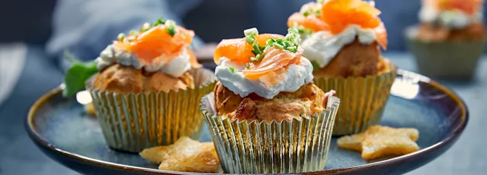 Zalmmuffins met dille