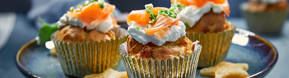 Zalmmuffins met dille