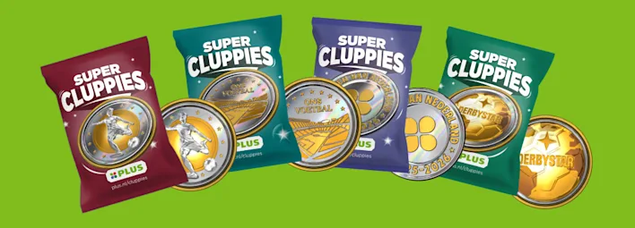 Alle Super Cluppies die te sparen zijn bij PLUS.