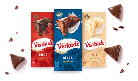 Maak kans op 10.000 euro bij aankoop van één Verkade chocoladereep van 90 gram