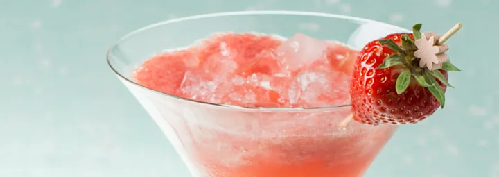 Watermeloen-aardbei daiquiri