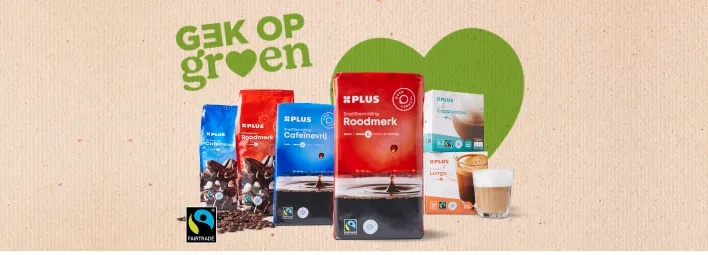 Fairtrade koffie producten van PLUS.