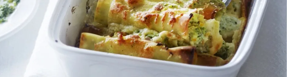 Cannelloni met basilicum-rozemarijnpesto